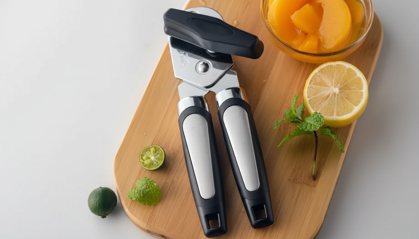 Safer-Edge 3-in-1 Stainless Ergonomic Manual Can Opener